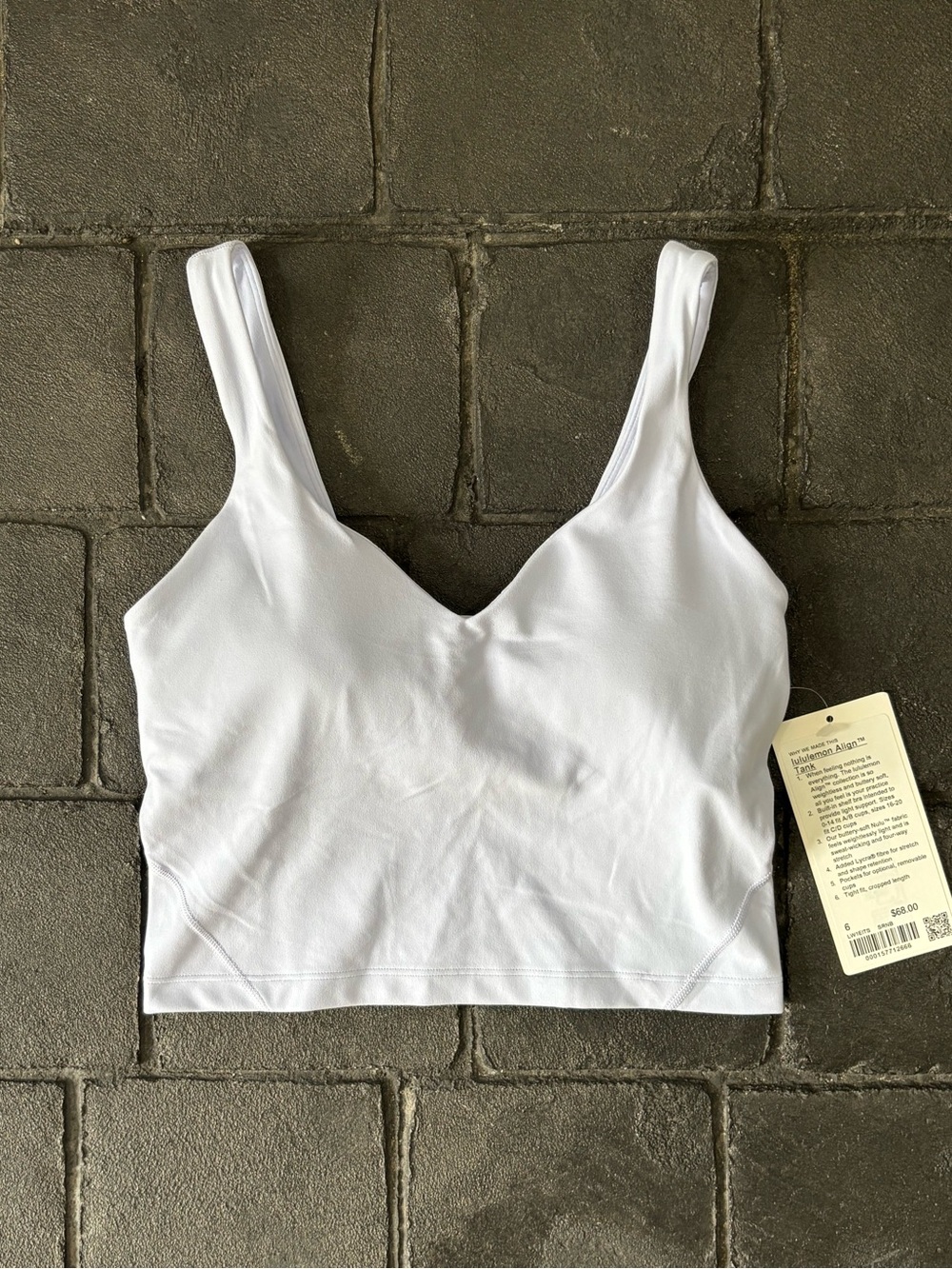 Lululemon align tank top serene blue size 6 NWT